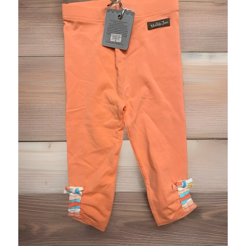 Baby Matilda Jane Dream Chasers Orange Perfect‎ Peach Leggings Size 18/24  NEW